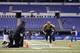 INDIANAPOLIS, IN - FEBRUARY 26: Tyrann Mathieu of Louisiana State University works out during the 2013 NFL Combine at Lucas Oil Stadium on February 26, 2013 in Indianapolis, Indiana. (Photo by Joe Robbins/Getty Images)