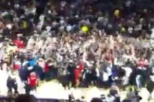 Video: Penn State Fans Storm the Court