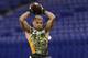 INDIANAPOLIS, IN - FEBRUARY 26: Tyrann Mathieu of Louisiana State University works out during the 2013 NFL Combine at Lucas Oil Stadium on February 26, 2013 in Indianapolis, Indiana. (Photo by Joe Robbins/Getty Images)