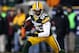 GREEN BAY, WI - JANUARY 05: Wide receiver Greg Jennings #85 of the Green Bay Packers runs after a catch against the Minnesota Vikings during the NFC Wild Card Playoff game at Lambeau Field on January 5, 2013 in Green Bay, Wisconsin. (Photo by Jonathan Daniel/Getty Images)