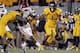 MORGANTOWN, WV - NOVEMBER 17: Tavon Austin #1 of the West Virginia Mountaineers carries the ball against the Oklahoma Sooners during the game on November 17, 2012 at Mountaineer Field in Morgantown, West Virginia. OU defeated WVU 50-49. (Photo by Justin K. Aller/Getty Images)