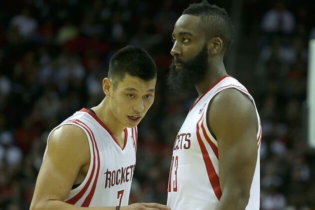 Banged Up Harden and Lin Miss Practice