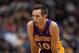 Feb 1, 2013; Minneapolis, MN, USA; Los Angeles Lakers guard Steve Nash (10) against the Minnesota Timberwolves at the Target Center. The Lakers defeated the Timberwolves 111-100. Mandatory Credit: Brace Hemmelgarn-USA TODAY Sports