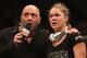 ANAHEIM, CA - FEBRUARY 23: Ronda Rousey is interviewed following her UFC Bantamweight Title fight victory over Liz Carmouche during UFC 157 at Honda Center on February 23, 2013 in Anaheim, California. (Photo by Jeff Gross/Getty Images)