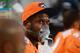 DENVER, CO - DECEMBER 2: Von Miller #58 of the Denver Broncos receives some oxygen during the game against the Tampa Bay Buccaneers at Sports Authority Field at Mile High on December 2, 2012 in Denver, Colorado. (Photo by Garrett W. Ellwood/Getty Images)
