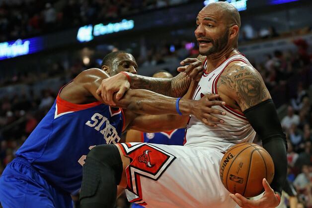 Chicago Bulls take care of Philadelphia 76ers behind Joakim Noah's career night