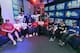 The 16 contest winners inside the MLB Fan Cave.