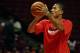 CHICAGO, IL - FEBRUARY 28: Derrick Rose #1 of the Chicago Bulls shoots while working out before the Bulls take on the Phildelphia 76ers at the United Center on February 28, 2013 in Chicago, Illinois. NOTE TO USER: User expressly acknowledges and agrees that, by downloading and or using this photograph, User is consenting to the terms and conditions of the Getty Images License Agreement. (Photo by Jonathan Daniel/Getty Images)