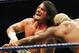SYDNEY, AUSTRALIA - JUNE 15: CM Punk wrestles Shelton Benjamin during WWE Smackdown at Acer Arena on June 15, 2008 in Sydney, Australia. (Photo by Gaye Gerard/Getty Images)