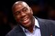 LOS ANGELES, CA - OCTOBER 30: Los Angeles Lakers Hall of Fame player and current part owner of the Los Angeles Dodgers Magic Johnson attends the game with the Dallas Mavericks at Staples Center on October 30, 2012 in Los Angeles, California. The Mavericks won 99-91. NOTE TO USER: User expressly acknowledges and agrees that, by downloading and or using this photograph, User is consenting to the terms and conditions of the Getty Images License Agreement. (Photo by Stephen Dunn/Getty Images)