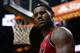 MIAMI, FL - FEBRUARY 26: LeBron James #6 of the Miami Heat looks on during a game at American Airlines Arena on February 26, 2013 in Miami, Florida. (Photo by Mike Ehrmann/Getty Images)