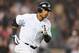 NEW YORK, NY - OCTOBER 03: Robinson Cano #24 of the New York Yankees hits a two run home run against the Boston Red Sox during the fourth inning of their game on October 3, 2012 at Yankee Stadium in the Bronx borough of New York City (Photo by Al Bello/Getty Images)