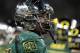 September 22, 2012; Eugene, OR, USA; Oregon Ducks defensive end Dion Jordan (96) during the game against the Arizona Wildcats at Autzen Stadium. Mandatory Credit: Scott Olmos-USA TODAY Sports