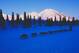16 Mar 1999: A general view of team of dogs running through the rainy pass during the Iditarod Trail Race in Alaska. Mandatory Credit: Ezra O. Shaw /Allsport