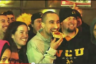 VCU Coach Shaka Smart Delivers Pizza to Camping Students (VIDEO)