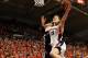 SPOKANE, WA - MARCH 02: Forward Kelly Olynyk #13 of the Gonzaga Bulldogs goes to the hoop against the Portland Pilots during the first half of the game at McCarthey Athletic Center on March 2, 2013 in Spokane, Washington. (Photo by William Mancebo/Getty Images)