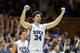 DURHAM, NC - MARCH 02: Ryan Kelly #34 of the Duke Blue Devils celebrates after defeating the Miami Hurricanes 79-76 during their game at Cameron Indoor Stadium on March 2, 2013 in Durham, North Carolina. (Photo by Streeter Lecka/Getty Images)