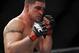 Feb 15, 2012; Omaha, NE, USA; Jake Ellenberger (not pictured) fights with Diego Sanchez in the main event during UFC on Fuel TV 1 at Omaha Civic Auditorium. Mandatory Credit: Matt Ryerson-USA TODAY Sports