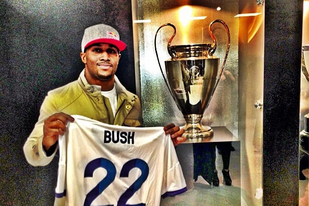 NFL's Reggie Bush Enjoys El Classico as Guest of Real Madrid