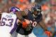 CHICAGO, IL - NOVEMBER 25: Henry Melton #69 of the Chicago Bears rushes against Brandon Fusco #63 of the Minnesota Vikings at Soldier Field on November 25, 2012 in Chicago, Illinois. The Bears defeated the Vikings 28-10. (Photo by Jonathan Daniel/Getty Images)