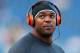 FOXBORO, MA - NOVEMBER 18: Dwight Freeney #93 of the Indianapolis Colts warms up before a game with New England Patriots at Gillette Stadium on November 18, 2012 in Foxboro, Massachusetts. (Photo by Jim Rogash/Getty Images)