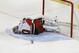 Mar 3, 2013; Sunrise, FL, USA; Carolina Hurricanes goalie Cam Ward (30) lays on the ice after being injured on a collision in a game against the Florida Panthers in the second period at the BB&T Center. Mandatory Credit: Robert Mayer-USA TODAY Sports
