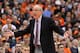SYRACUSE, NY - FEBRUARY 4: Head coach Jim Boeheim of the Syracuse Orange reacts after a play during the game against the Notre Dame Fighting Irish at the Carrier Dome on February 4, 2013 in Syracuse, New York. (Photo by Nate Shron/Getty Images)