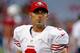 GLENDALE, AZ - OCTOBER 29: Kicker David Akers #2 of the San Francisco 49ers walks off the field during an NFL game against the Arizona Cardinals at University of Phoenix Stadium on October 29, 2012 in Glendale, Arizona. (Photo by Ralph Freso/Getty Images)
