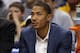 Mar 3, 2013; Indianapolis, IN, USA; Chicago Bulls guard Derrick Rose watches from the bench in the game against the Indiana Pacers at Bankers Life Fieldhouse. Mandatory Credit: Brian Spurlock-USA TODAY Sports