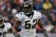 DENVER - OCTOBER 12: Linebacker Daryl Smith #52 of the Jacksonville Jaguars defends against the Denver Broncos during NFL action at Invesco Field at Mile High on October 12, 2008 in Denver, Colorado. The Jaguars defeated the Broncos 24-17. (Photo by Doug Pensinger/Getty Images)