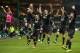 GLASGOW, SCOTLAND - FEBRUARY 12: The Juventus players celebrate in front of their fans at the end of the UEFA Champions League Round of 16 first leg match between Celtic and Juventus at Celtic Park Stadium on February 12, 2013 in Glasgow, Scotland. (Photo by Jeff J Mitchell/Getty Images)