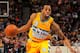 DENVER, CO - JANUARY 15: Andre Iguodala #9 of the Denver Nuggets controls the ball against the Portland Trail Blazers at the Pepsi Center on January 15, 2013 in Denver, Colorado. The Nuggets defeated the Trail Blazers 115-111 in overtime. NOTE TO USER: User expressly acknowledges and agrees that, by downloading and or using this photograph, User is consenting to the terms and conditions of the Getty Images License Agreement. (Photo by Doug Pensinger/Getty Images)
