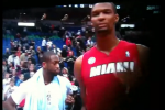 Watch: Bosh's Epic Robot Videobomb During Wade's Interview
