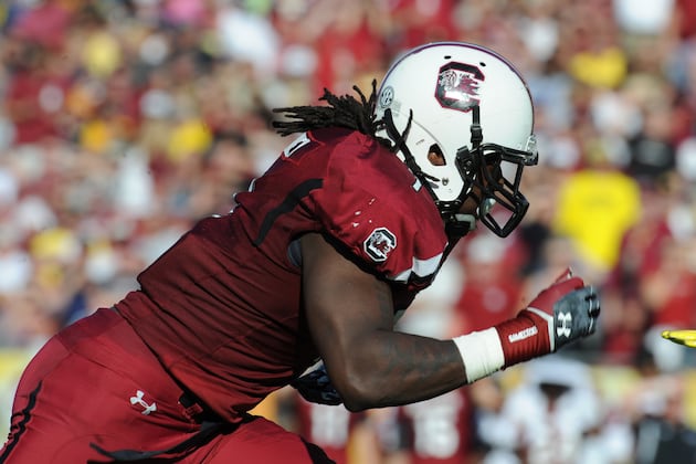 South Carolina 270 Pound DE Jadeveon Clowney Ran a 4.5 40 at Recent Workout