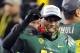 EUGENE, OR - DECEMBER 02 : Cornerback Anthony Gildon #18 of the Oregon Ducks celebrates winning the Pac-12 Championship against the UCLA Bruins at Autzen Stadium on December 2, 2011 in Eugene, Oregon. The Ducks won the game 49-31 to earn a berth in the Rose Bowl. (Photo by Steve Dykes/Getty Images)