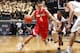 WEST LAFAYETTE, IN - JANUARY 8: Aaron Craft #4 of the Ohio State Buckeyes dribbles up the floor against Ronnie Johnson #3 of the Purdue Boilermakers during the game at Mackey Arena on January 8, 2013 in West Lafayette, Indiana. Ohio State won 74-64. (Photo by Joe Robbins/Getty Images)