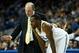 LOS ANGELES, CA - FEBRUARY 09: Head coach Ben Howland and Shabazz Muhammad #15 of the UCLA Bruins comfer during the game with the Washington State Cougars at Pauley Pavilion on February 9, 2013 in Los Angeles, California. UCLA won 76-62. (Photo by Stephen Dunn/Getty Images)