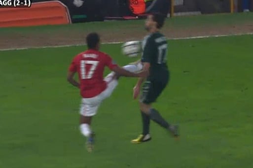 Manchester United vs. Real Madrid 2013: Nani Picks Up Controversial Red Card