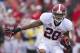 FAYETTEVILLE, AR - SEPTEMBER 15: Dee Milliner #28 of the Alabama Crimson Tide runs the ball against the Arkansas Razorbacks at Razorback Stadium on September 15, 2012 in Fayetteville, Arkansas. The Crimson Tide defeated the Razorbacks 52-0. (Photo by Wesley Hitt/Getty Images)