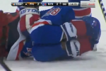 Watch: Rangers' Staal Injured After Hit to Face with Puck