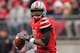 COLUMBUS, OH - NOVEMBER 24: Quarterback Braxton Miller #5 of the Ohio State Buckeyes controls the ball against the Michigan Wolverines at Ohio Stadium on November 24, 2012 in Columbus, Ohio. (Photo by Jamie Sabau/Getty Images)