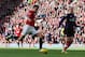 MANCHESTER, ENGLAND - NOVEMBER 03: Robin van Persie of Manchester United shoots at goal during the Barclays Premier League match between Manchester United and Arsenal at Old Trafford on November 3, 2012 in Manchester, England. (Photo by Alex Livesey/Getty Images)