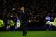 LIVERPOOL, ENGLAND - DECEMBER 09: Everton manager David Moyes runs on the pitch to celebrate the winning goal during the Barclays Premier between Everton and Tottenham Hotspur at Goodison Park on December 9, 2012 in Liverpool, England. (Photo by Stu Forster/Getty Images)