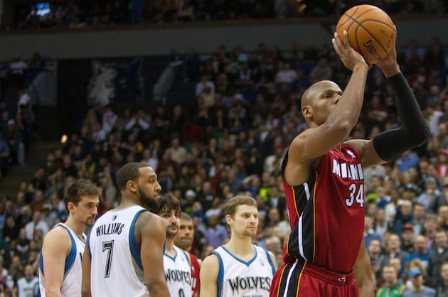 Timberwolves J.J. Barea Rips Miami Heats Ray Allen for Crying