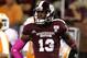 STARKVILLE, MS - OCTOBER 13: Defensive back Johnthan Banks #13 of the Mississippi State Bulldogs looks to the sidelines for a play during their game against the Tennessee Volunteers on October 13, 2012 at Davis Wade Stadium in Starkville, Mississippi. (Photo by Butch Dill/Getty Images)