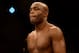 Jul. 7, 2012; Las Vegas, NV, USA; UFC fighter Anderson Silva during a middleweight bout in UFC 148 at the MGM Grand Garden Arena. Mandatory Credit: Mark J. Rebilas-USA TODAY Sports