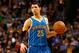 BOSTON, MA - JANUARY 16: Austin Rivers #25 of the New Orleans Hornets carries the ball down the court against the Boston Celtics during the game on January 16, 2013 at TD Garden in Boston, Massachusetts. NOTE TO USER: User expressly acknowledges and agrees that, by downloading and or using this photograph, User is consenting to the terms and conditions of the Getty Images License Agreement. (Photo by Jared Wickerham/Getty Images)