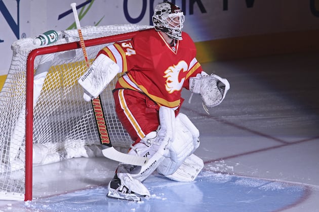 Flames Goalie Kiprusoff Returns, Stymies Sharks