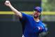 DUNEDIN, FL - MARCH 2: R. A. Dickey #43 of the Toronto Blue Jays pitches during a spring training game against the Philadelphia Phillies at Florida Auto Exchange Stadium on March 2, 2013 in Dunedin, Florida. (Photo by Scott Cunningham/Getty Images)