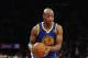 NEW YORK, NY - FEBRUARY 27: Jarrett Jack #2 of the Golden State Warriors dribbles against the New York Knicks at Madison Square Garden on February 27, 2013 in New York City. NOTE TO USER: User expressly acknowledges and agrees that, by downloading and/or using this photograph, user is consenting to the terms and conditions of the Getty Images License Agreement. The Knicks defeated the Warriors 109-105. (Photo by Bruce Bennett/Getty Images)
